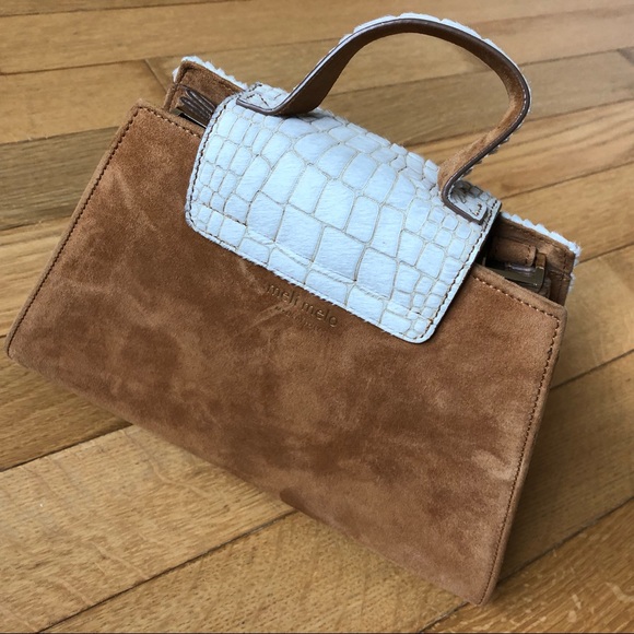 Meli Melo Calf Fur Double Flap Bag - Picture 3 of 7